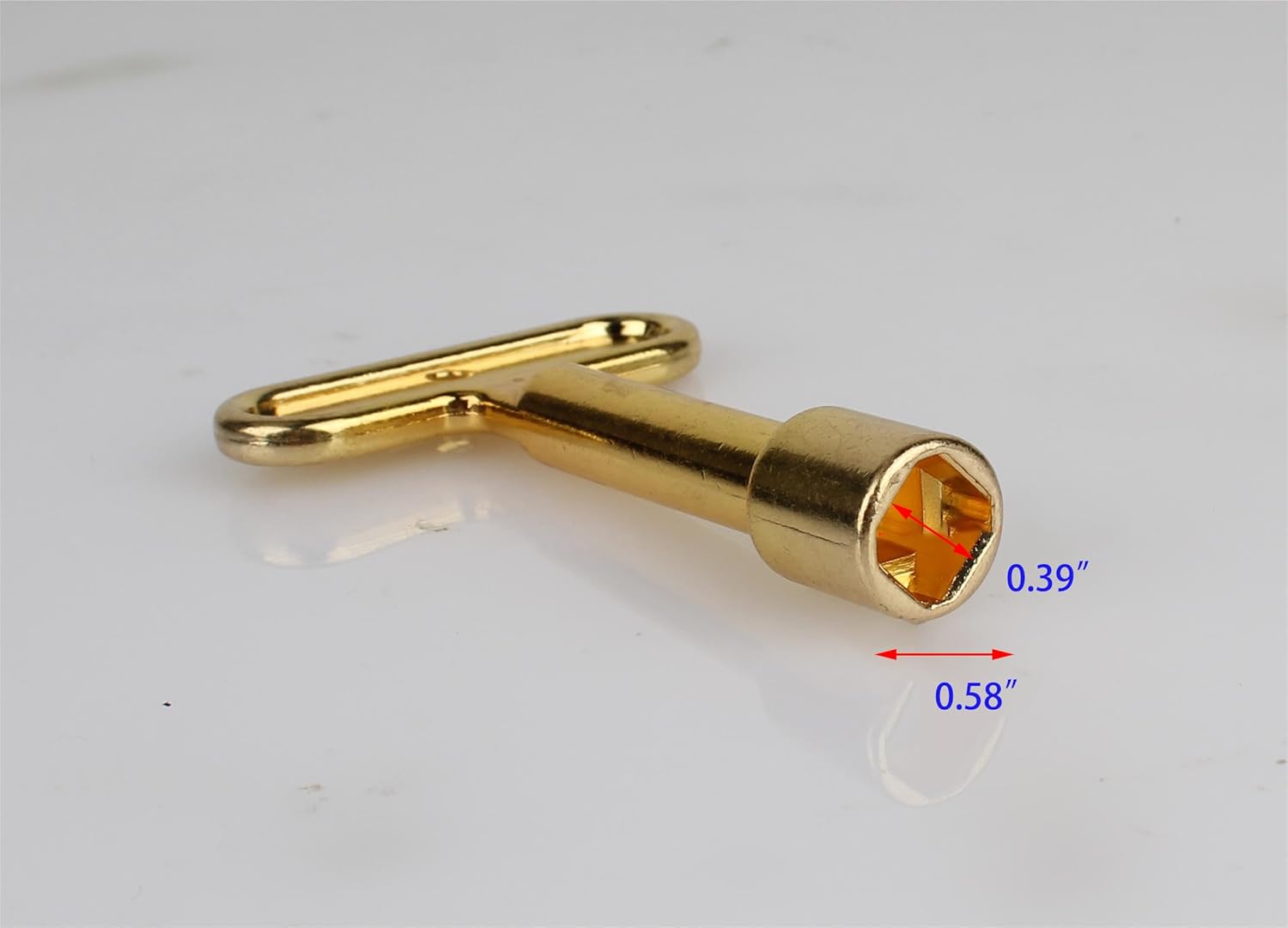 Honkador P1300-PART-13-KEY Llave de aguallave de grifo de agua Llaves de hidrante para hidrante de pared y grifo-Oro