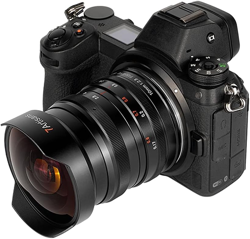 7artisans 0.394in F2.8 Full Frame Ultra Gran Angular Ojo de Pez Lente 178Manual Enfoque para Sony E-Mount cámaras sin espejo