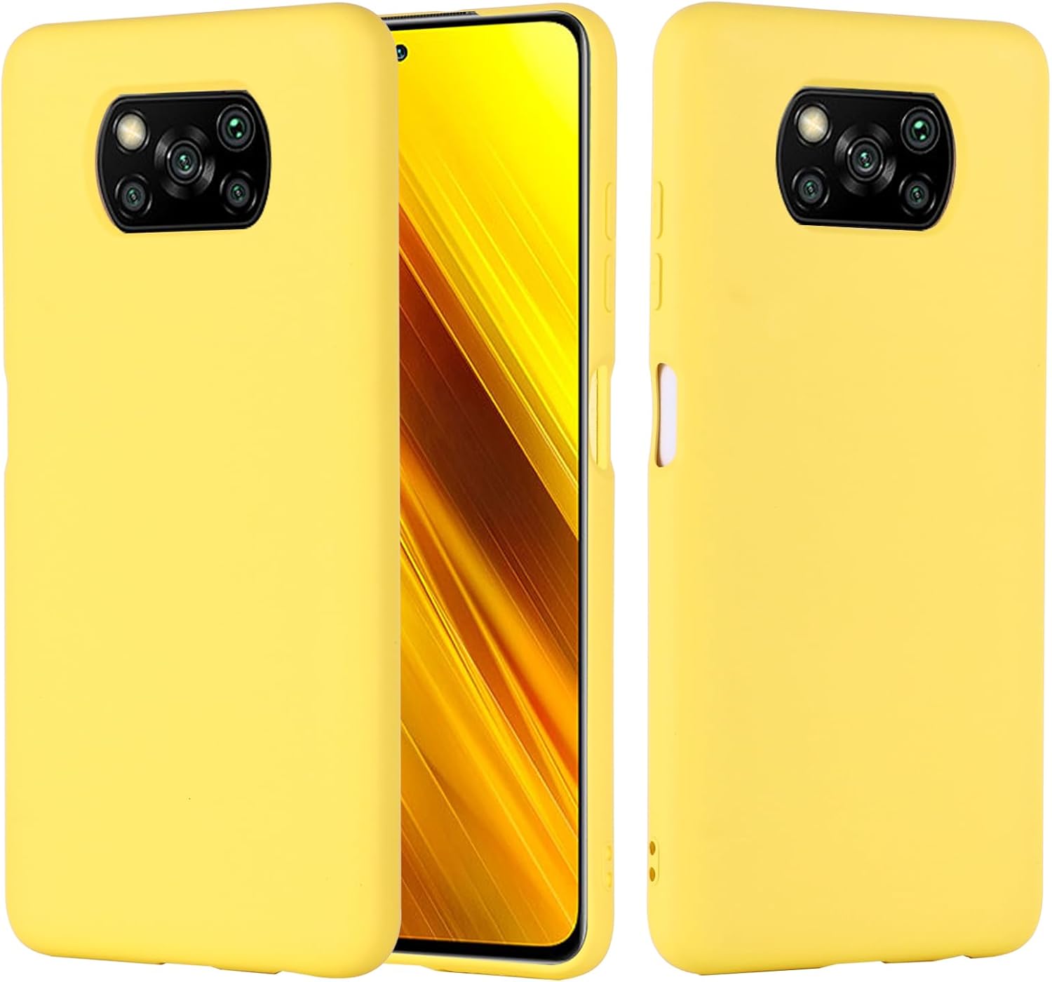 Funda para Xiaomi Poco X3Xiaomi Poco X3 Pro, Funda protectora de silicona líquida para Xiaomi Poco X3Xiaomi Poco X3 Pro con cordón de silicona,