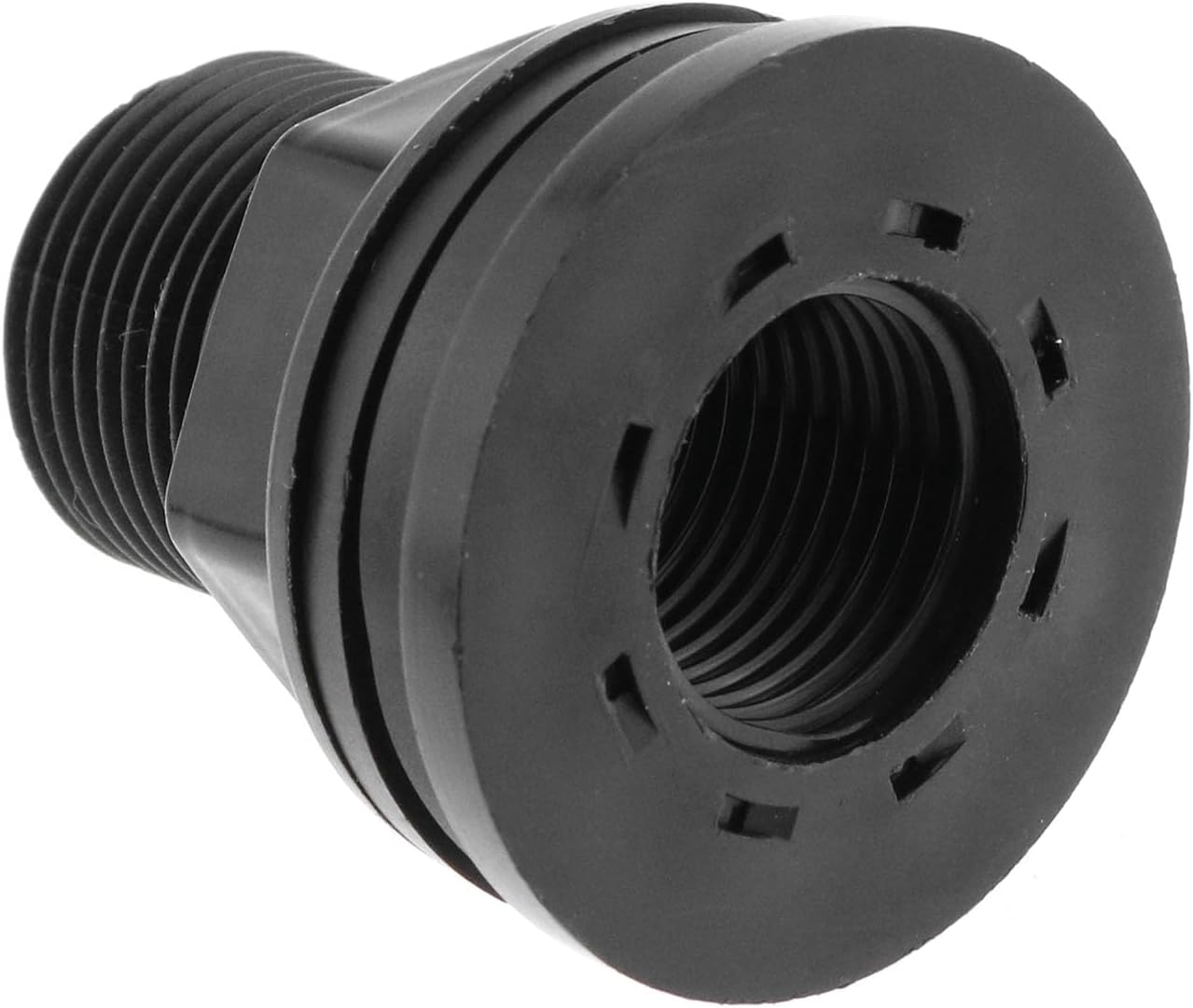 4 unids 34 pulgadas macho 12 pulgada hembra doble roscado tabique tanque de agua conector PVC tabique montaje para barriles de lluvia, acuarios,