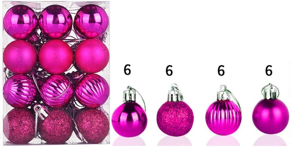 Adornos de Halloween para árbol de Navidad, adornos de Navidad, decoración de Navidad rosa, adornos de árbol de Navidad, decoraciones de árbol de