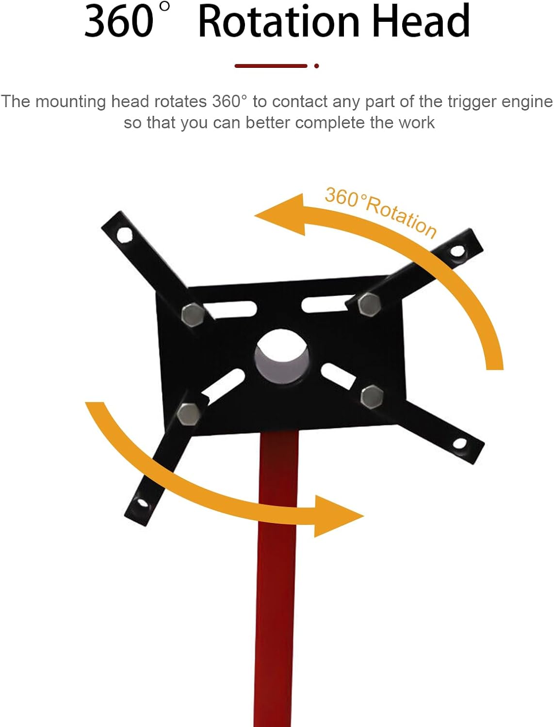 Soporte de motor plegable, soporte de motor giratorio de 1250 libras con cabezal giratorio de 360 grados, 5 ruedas y 4 brazos ajustables, para