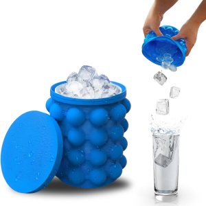 Botella de cubitos de hielo (2 en 1) diseño de silicona cilíndrica, bandejas de molde de hielo, congelador para máquina de hielo, fabricante de Botella de cubitos de hielo (2 en 1) diseño de silicona cilíndrica, bandejas de molde de hielo, congelador para máquina de hielo, fabricante de