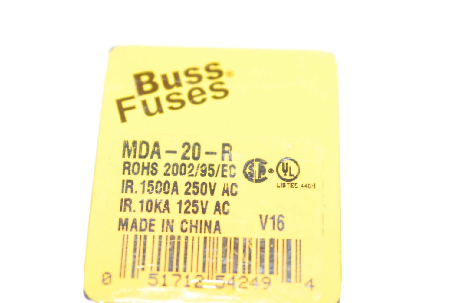 Cooper Bussman MDA-20-R Cumple con Rohs