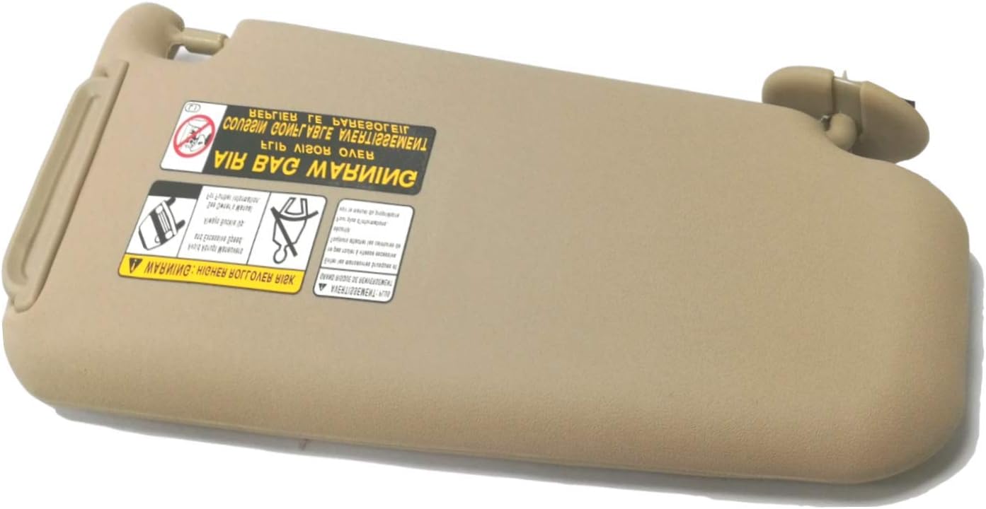 SAILEAD Reemplazo de visera solar compatible con Toyota RAV4 con techo corredizo y luz 74320-42501-B2, para el año 2006 2007 2008 2009 2010 2011