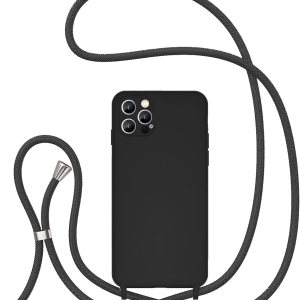 UEEBAI Funda de teléfono con cordón cruzado para iPhone 15 Pro Max de 6.7 pulgadas, funda de teléfono de silicona con correa ajustable para collar, UEEBAI Funda de teléfono con cordón cruzado para iPhone 15 Pro Max de 6.7 pulgadas, funda de teléfono de silicona con correa ajustable para collar,