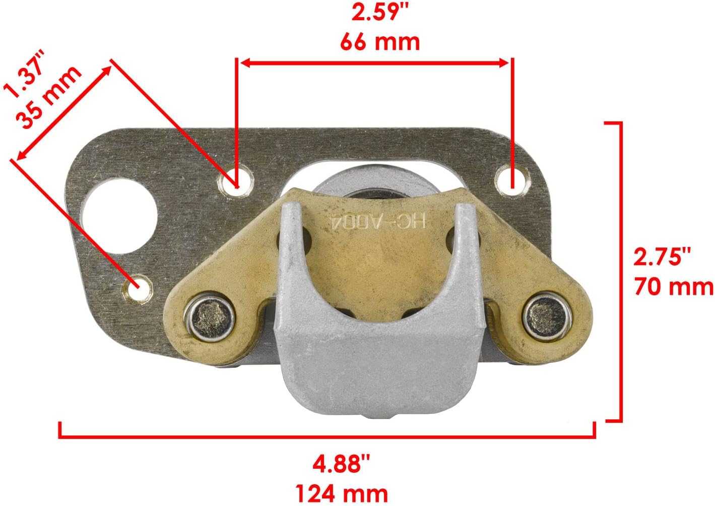 Para Polaris Scrambler 500 2×4 4X4 2001-02 Pinza de freno delantera izquierda derecha wpastillas Mod-ZTF1-12571