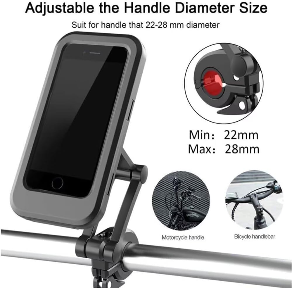 Soporte impermeable para bicicleta de teléfono para Motorola Moto E22s E32 E32s G G Power G14 G200 G22 G32 G41 G42 G51 G52 G62 G71 G71s G82 S30 Pro