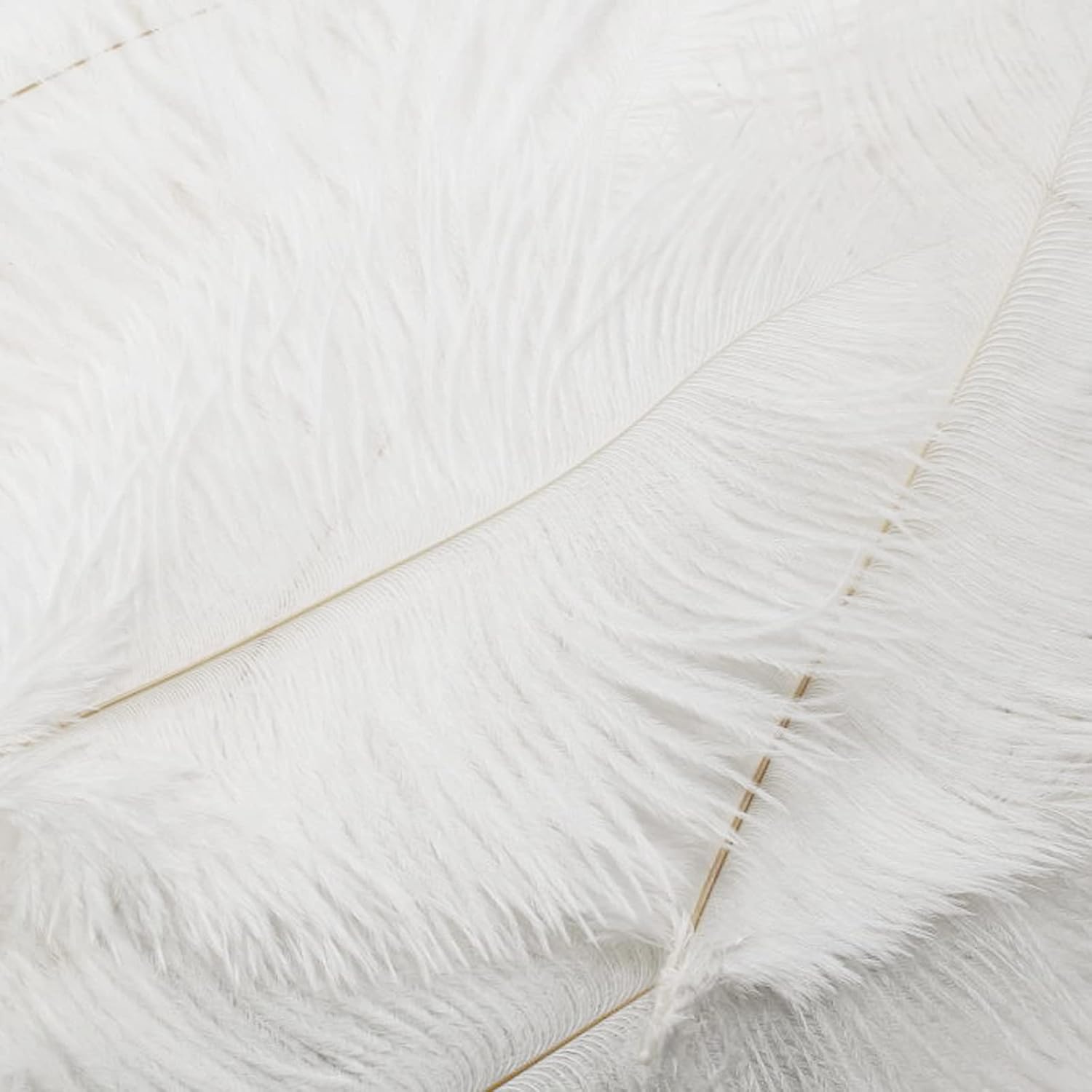 10 plumas de avestruz blancas para manualidades de 12-14 pulgadas (9.8-11.8 in) plumas naturales a granel para decoración del hogar, bricolaje,