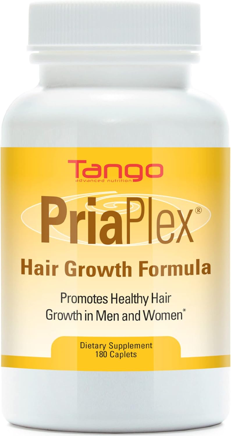 PriaPlex Suplemento natural para el crecimiento del cabello para la pérdida de cabello para hombres y mujeres, apoyo a un crecimiento saludable del