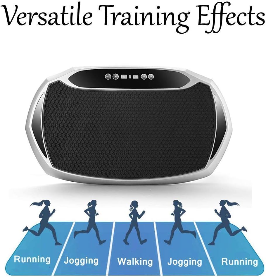 EILISON Bolt Vibration Plate – Máquina de ejercicios en el hogar con bandas de bucle para pérdida de peso, tonificación y entrenamiento en casa de