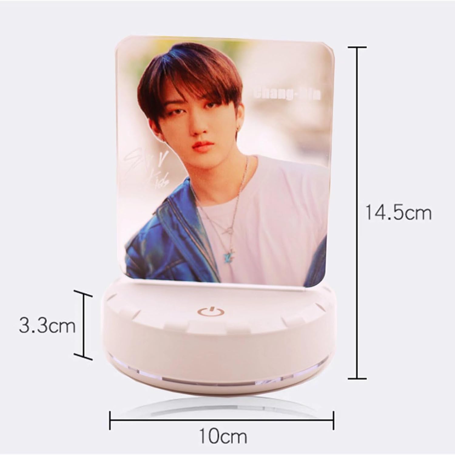 YJYP Kpop Luz de noche Felix Bangchan Hyunjin Lámpara de mesa de noche LED de acrílico colorido