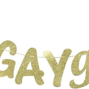 EnGAYged – Cartel con purpurina, fiesta de compromiso gay, despedida de soltera, decoración de despedida de soltera (dorado) EnGAYged – Cartel con purpurina, fiesta de compromiso gay, despedida de soltera, decoración de despedida de soltera (dorado)