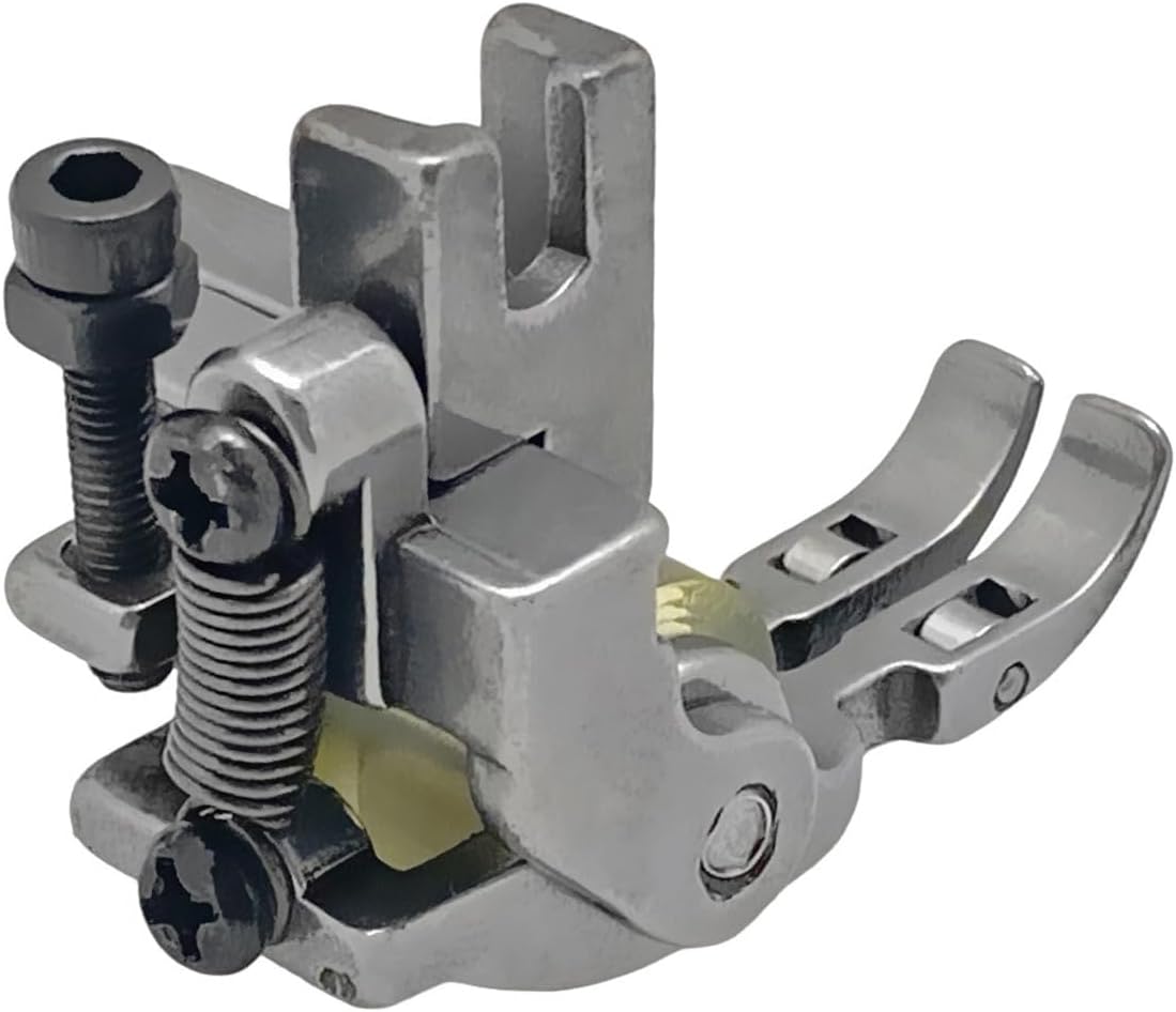 Fbshicung Prensatelas universales #T3 Ajustable Tres en Uno Rueda Rodillo Cremallera Pie para Máquina de Coser Industrial Plana Coche Prensatelas