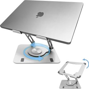 Soporte giratorio para computadora portátil para escritorio, soporte ajustable para laptop con rotación de 360, elevar la inclinación enfría la Soporte giratorio para computadora portátil para escritorio, soporte ajustable para laptop con rotación de 360, elevar la inclinación enfría la