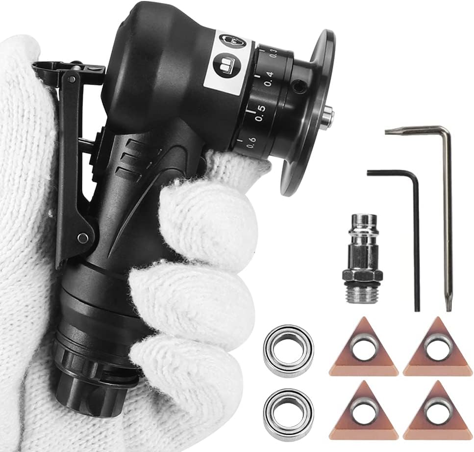 Mini máquina de biselado neumática, herramienta de chaflán de aire portátil de mano para biselar metal de 45 grados de arco de esquina biselado