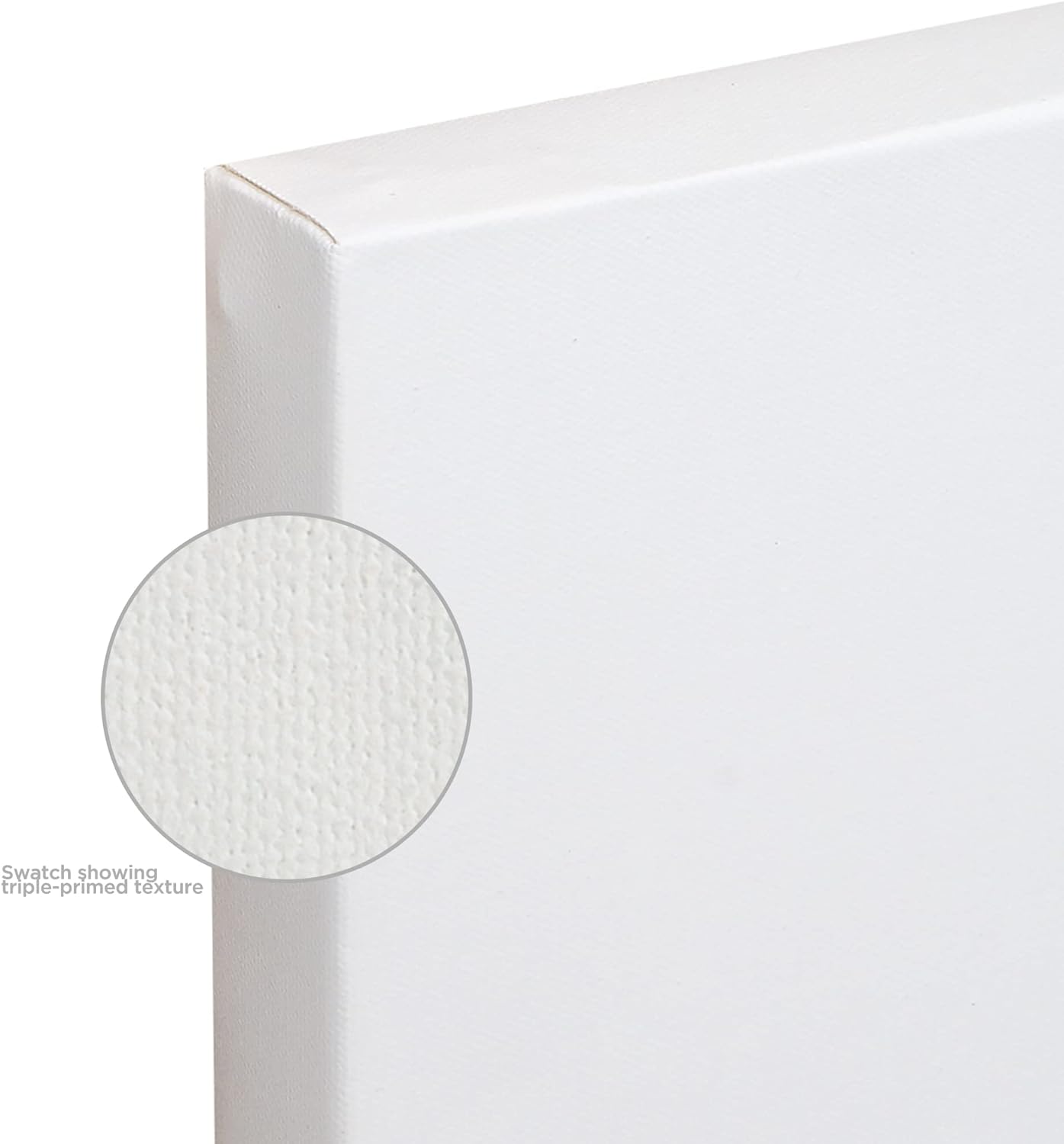 The Edge All Media Cotton – Lienzo estirado de lujo, lienzo de 1116 pulgadas de profundidad para acrílicos, óleos, acuarelas, pasteles, carbón y
