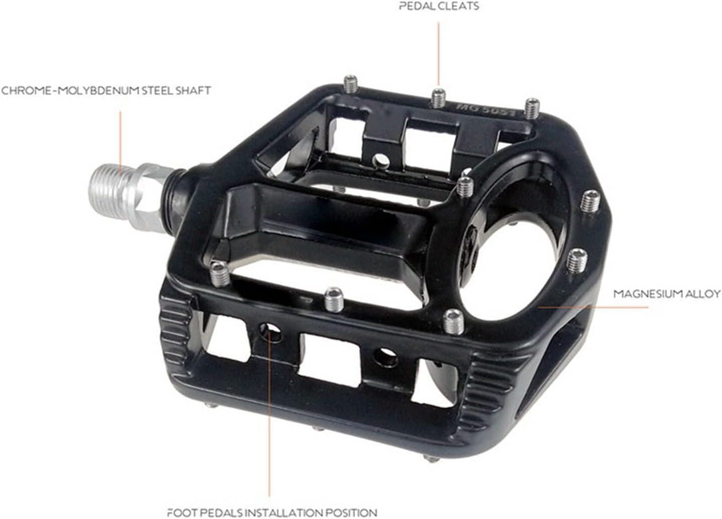 XENITE Pedales de bicicleta de carretera de aleación de magnesio Ultraligero MTB Cojinete Bicicleta Pedal Piezas Accesorios 8 Color Pedales