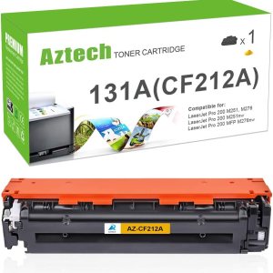 Aztech Cartucho de tóner de repuesto compatible para HP 131X 131A CF212A para HP Pro 200 Color M251nw M251n MFP M276n M276nw Tinta de impresora Aztech Cartucho de tóner de repuesto compatible para HP 131X 131A CF212A para HP Pro 200 Color M251nw M251n MFP M276n M276nw Tinta de impresora