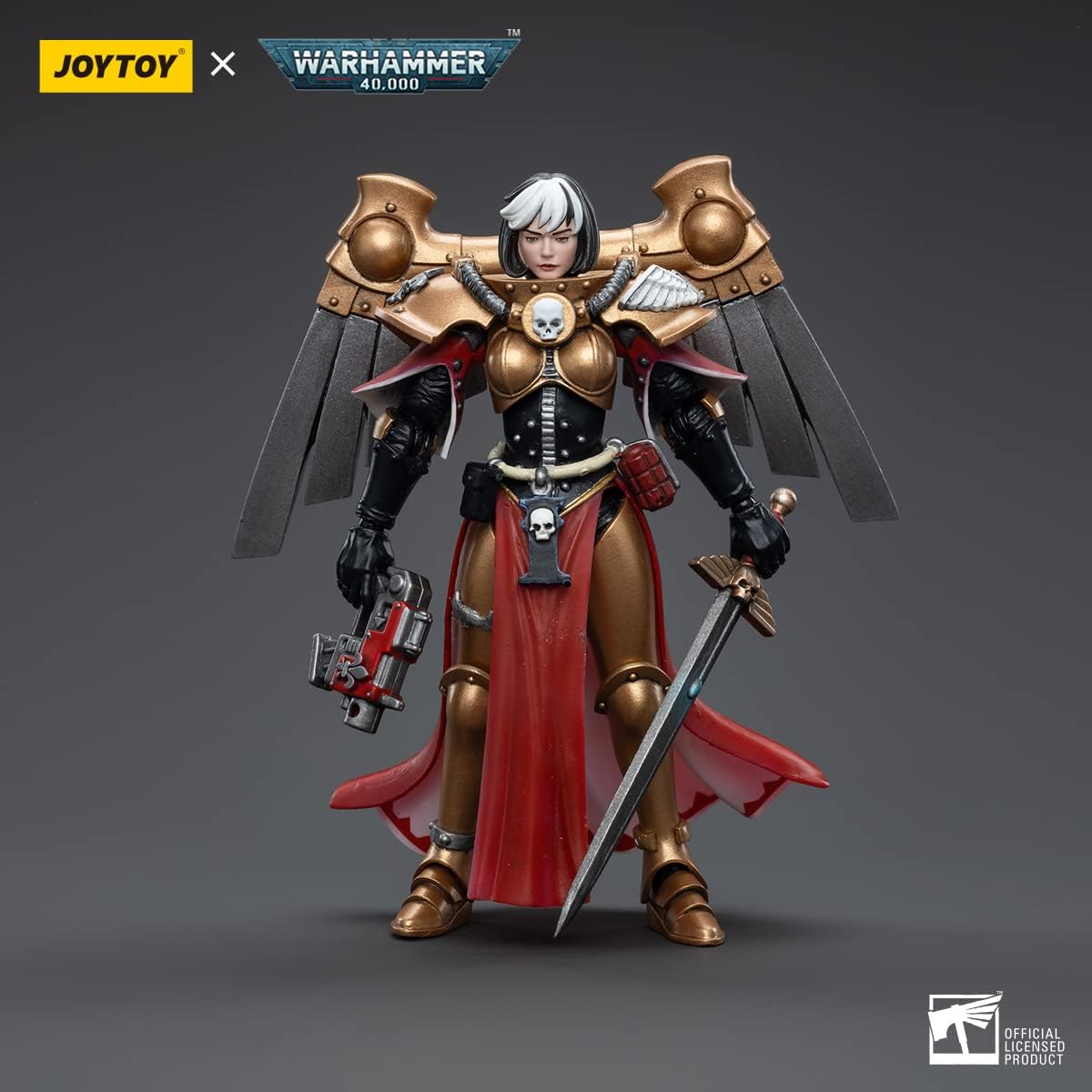 HiPlay JoyToy Warhammer 40K Adepta Sororitas Geminae Superia Figura de acción coleccionable a escala 1 118