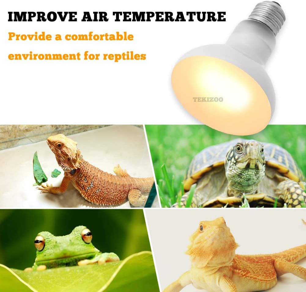 Paquete de 3 lámparas de calor de 100 W, bombilla de calefacción de luz solar natural simulada, bombilla UVA, emisor de calor para pollos reptiles,
