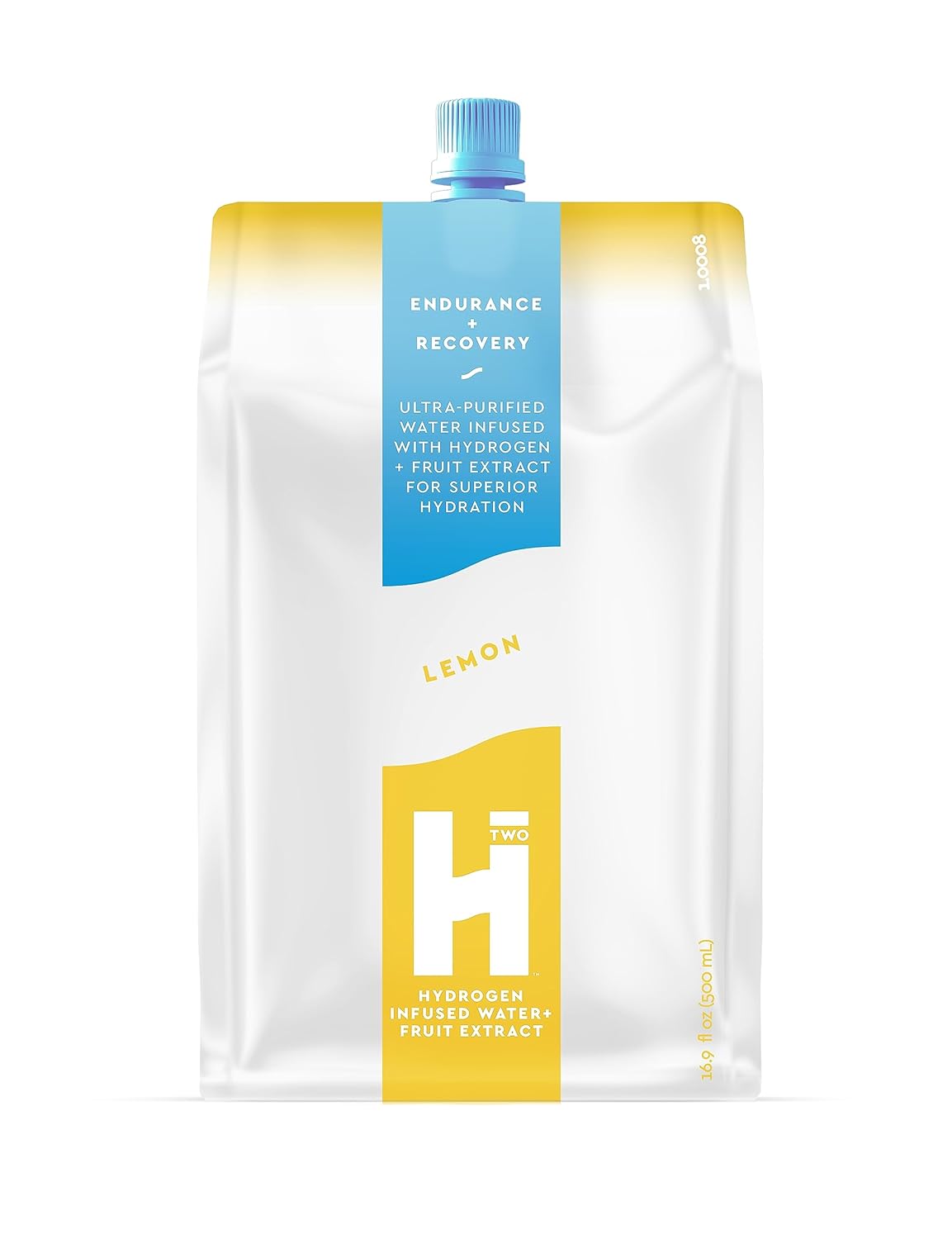 Agua potable con infusión de hidrógeno de limón HTWO de 16.9 onzas, agua potable con infusión de hidrógeno puro para recuperación natural antes o