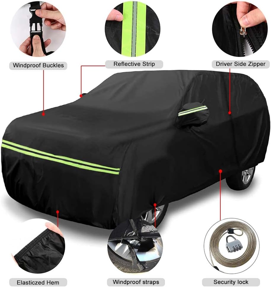 Fundas impermeables de repuesto para Lexus NX300 NX 350 F Sport 2015-2024, 6 capas para todo tipo de clima, ajuste personalizado, con puerta con