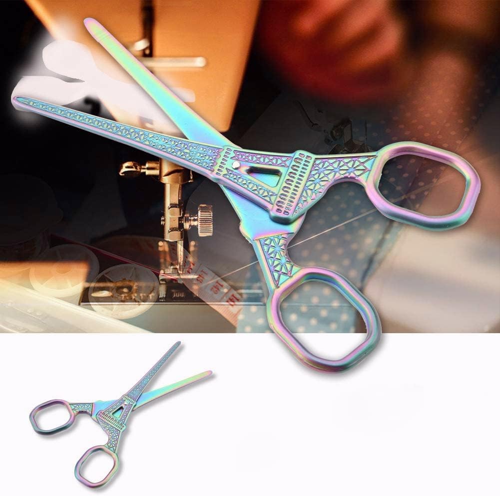 Tijeras de bordado de acero inoxidable, tijeras de costura con forma de torre Eiffel, tijeras de coser para manualidades, herramienta de bordado,