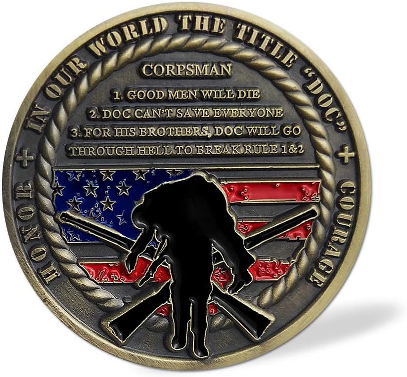 WOERDA Moneda conmemorativa del veterano veterano del cuerpo de la Armada de los E.E.U.U