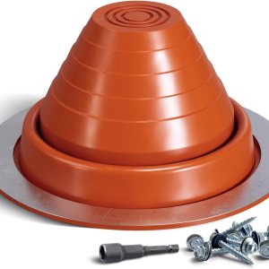 VIVIDA #3 – Bota de metal para tubería de techo, funda de ventilación intermitente de tubo de silicona, funda de tubo flexible de alta temperatura VIVIDA #3 – Bota de metal para tubería de techo, funda de ventilación intermitente de tubo de silicona, funda de tubo flexible de alta temperatura