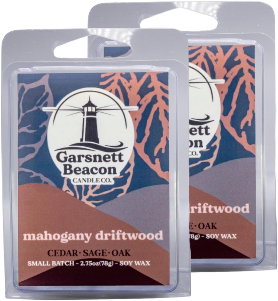 Garsnett Beacon – Cera de madera flotante de caoba, madera de teca, perfumada a lavanda, ideal para el hogar, oficina, cera de soja 100% natural,