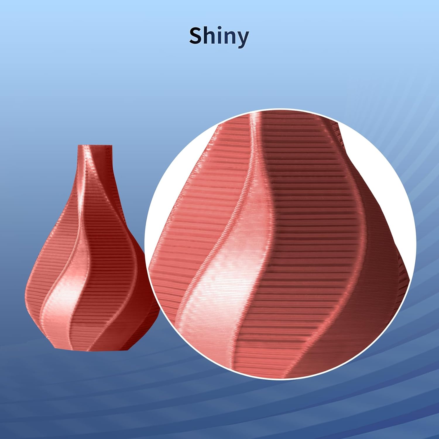 ANYCUBIC Filamento de seda, filamento de ácido poliláctico para impresión 3D brillante sin obstrucciones, 0.069 in, precisión dimensional +- 0.001