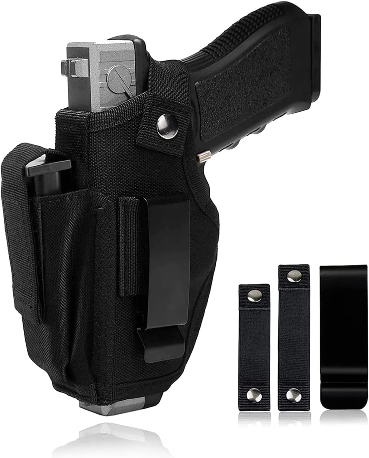 Funda universal para pistola, IWB OWB para pistola, bolsas tácticas para pistola, fundas para pistola de cintura para mano derecha e izquierda,