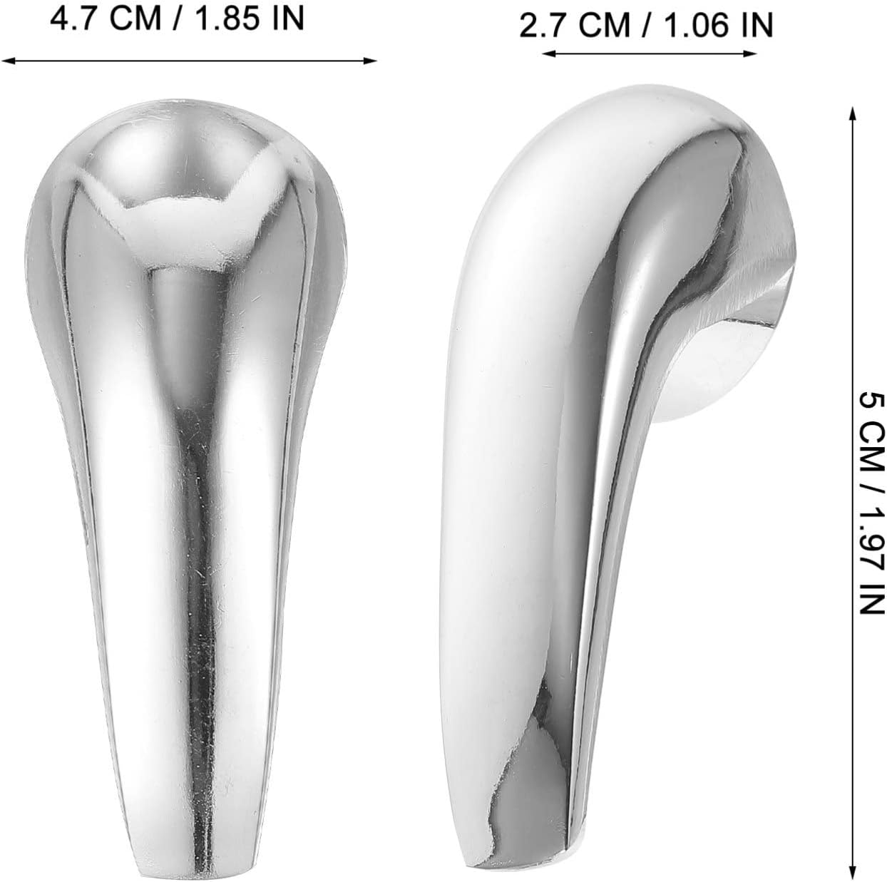 DOITOOL 5 piezas de manija de palanca de metal de repuesto para grifo de ducha de agua caliente y fría para baño, bañera, grifo de lavabo, grifo de