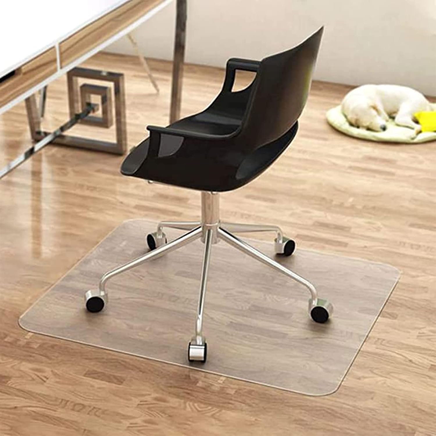 Protector de plástico transparente para mantel, protector de mesa de PVC transparente de 39 x 39 pulgadas, protector de escritorio para computadora
