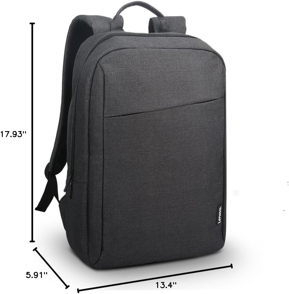 Lenovo Mochila para laptop B210 de 15.6 pulgadas, duradera, repelente al agua, ligera, diseño limpio, elegante para viajes, GX40Q17225, mochila