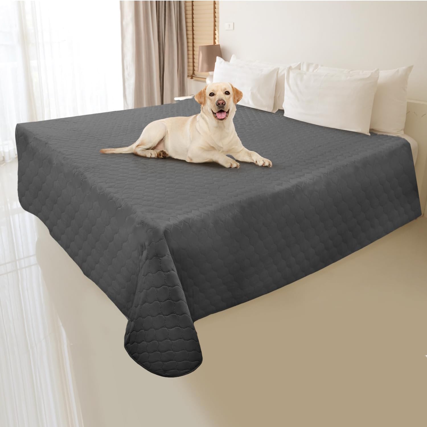 furrybaby Fundas impermeables para cama para perro, manta para perros grandes, funda de sofá antideslizante para perros, lavable, protector de