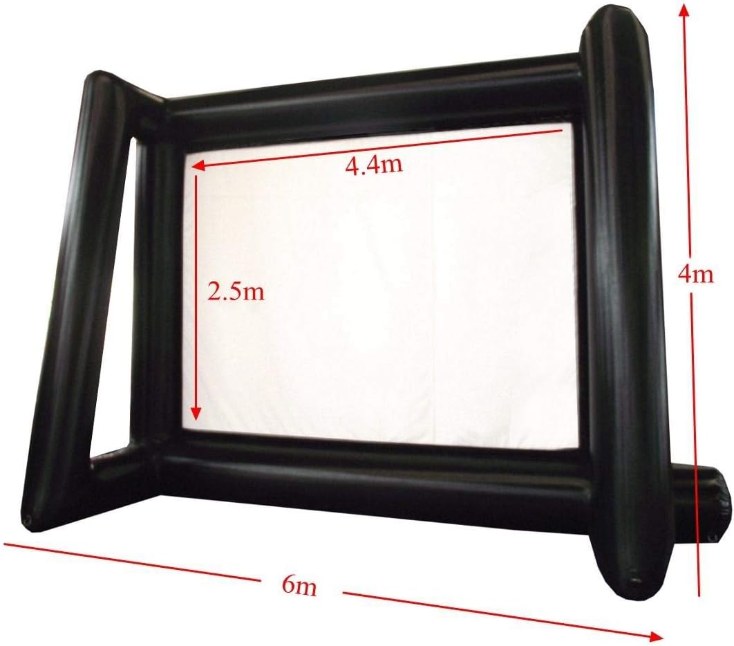Pantalla de proyector, lanzamiento 6x4M 4.4×2.5M 16 9 200 pulgadas pantalla inflable de cine TV pantalla de visualización al aire libre pantallas de