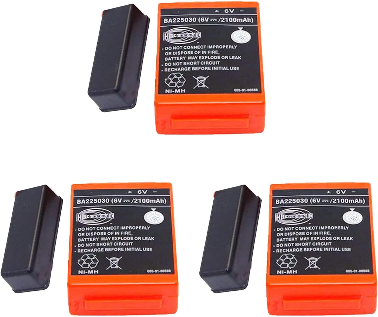 BAOBUTE BA225030 BA225030 6V 2100mAh Batería recargable HBC Radiomatic Battery BA225030 para grúa HBC Control remoto Bomba Batería de camión