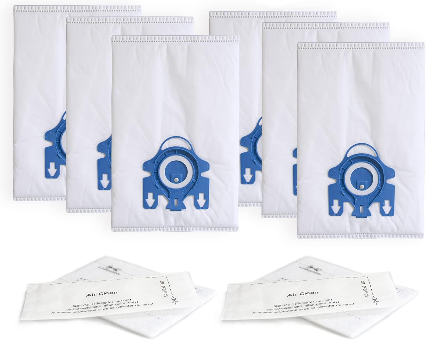 Bolsas de repuesto Airclean GN 3D compatibles con aspiradora Miele Classic C1, Complete C1, Complete C2, Complete C3, S227S240, S270, S400, S2, S5,