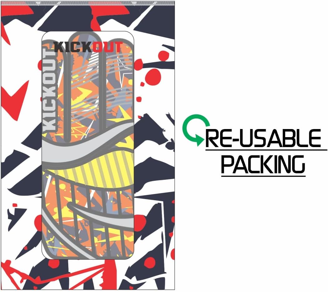Kickout Guantes de portero de fútbol prémium  Guantes de portero Funky con látex de 0.118 pulgadas para un gran agarre y protección