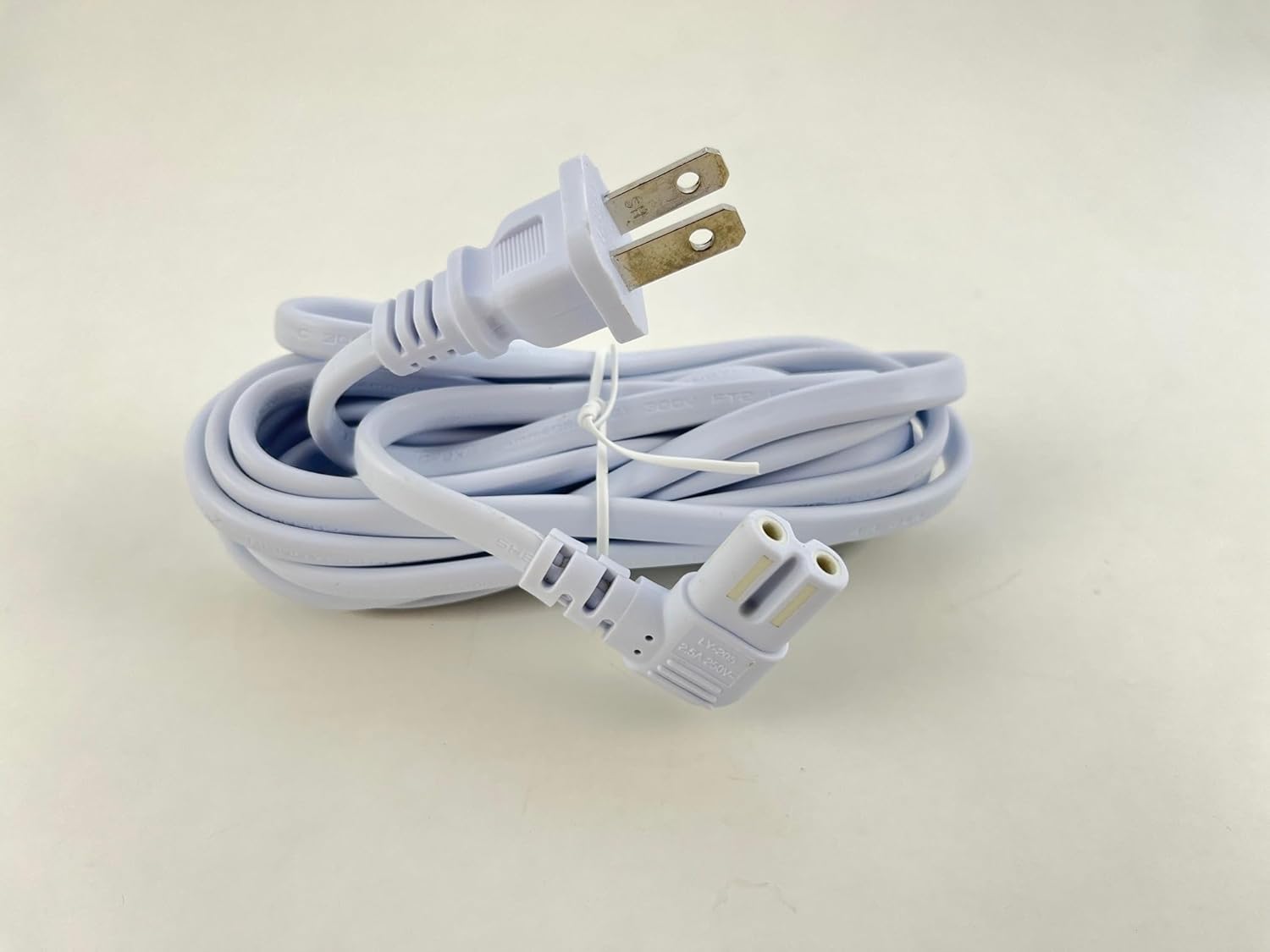 OMNIHIL – Cable de alimentación C7 en forma de L extra largo blanco de 10 pies para radio Tivoli Audio M1BTSLC Model One