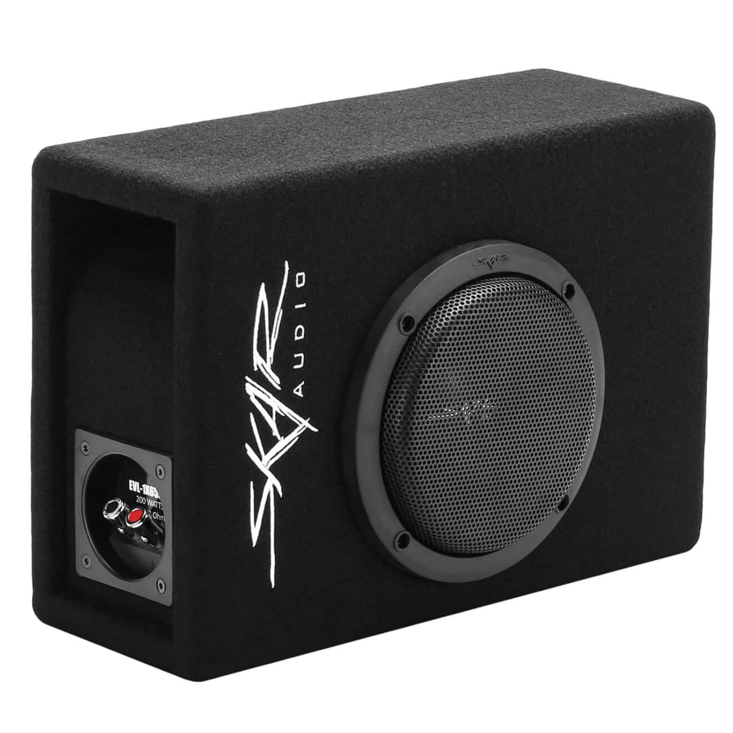 Skar Audio EVL-1X65D4-V-LP 6.5″ 400 vatios ranura de perfil bajo cargado puerto de subwoofer para coche
