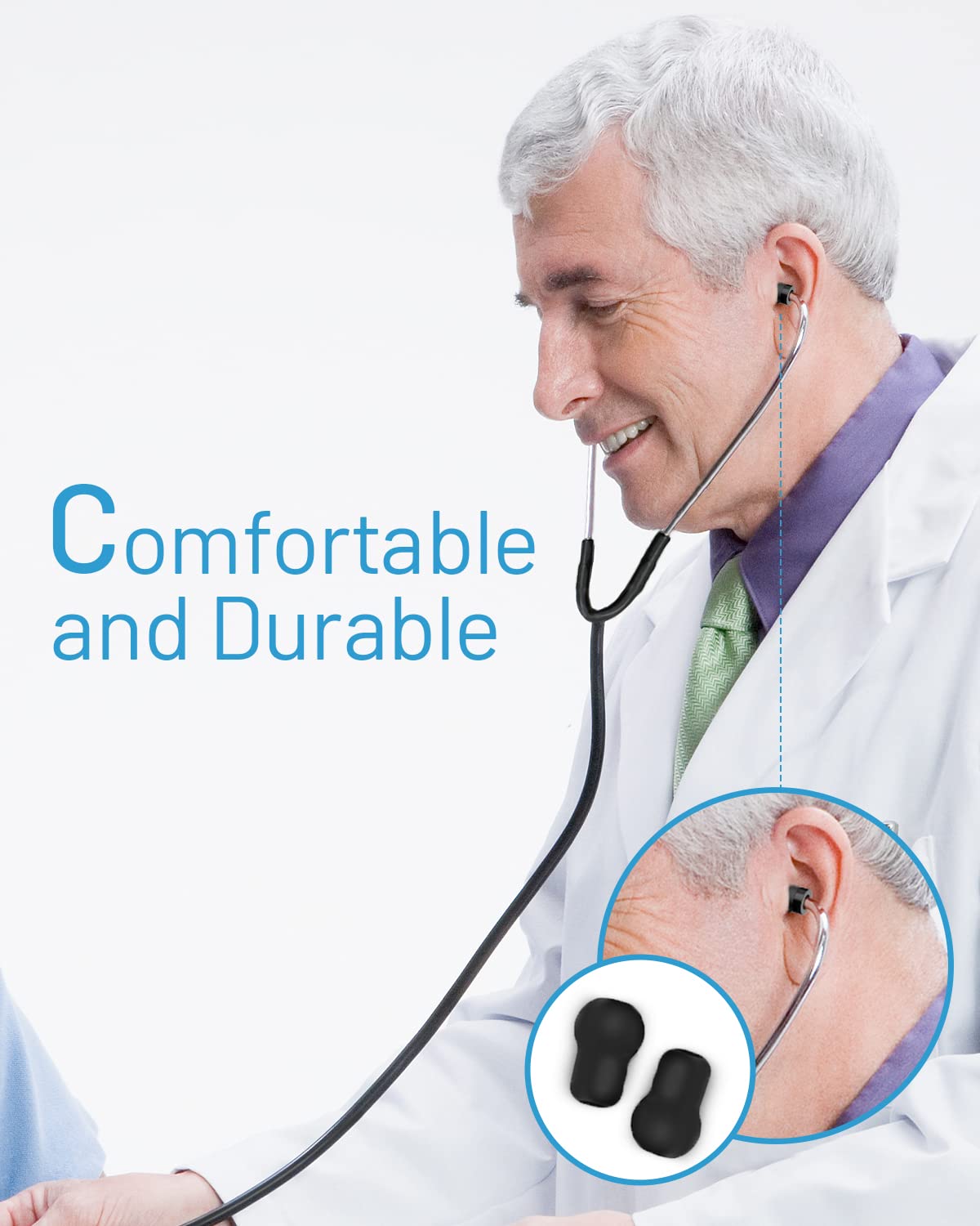 FriCARE – Estetoscopio de doble cabeza para entorno médico y doméstico, diseño clásico, ligero, estetoscopio para adultos, regalo para enfermeras,