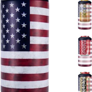 Enfriador de latas delgado 3 en 1 para latas delgadas de 12 onzas, latas regulares y botellas de cerveza, mantiene el frío durante 6 horas, aislante Enfriador de latas delgado 3 en 1 para latas delgadas de 12 onzas, latas regulares y botellas de cerveza, mantiene el frío durante 6 horas, aislante