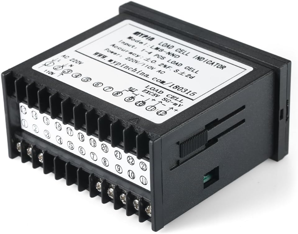ERYUE Pantalla digital, pantalla LED digital medidor de pesaje Indicador de células de carga 1  4 células de carga Entrada de señales