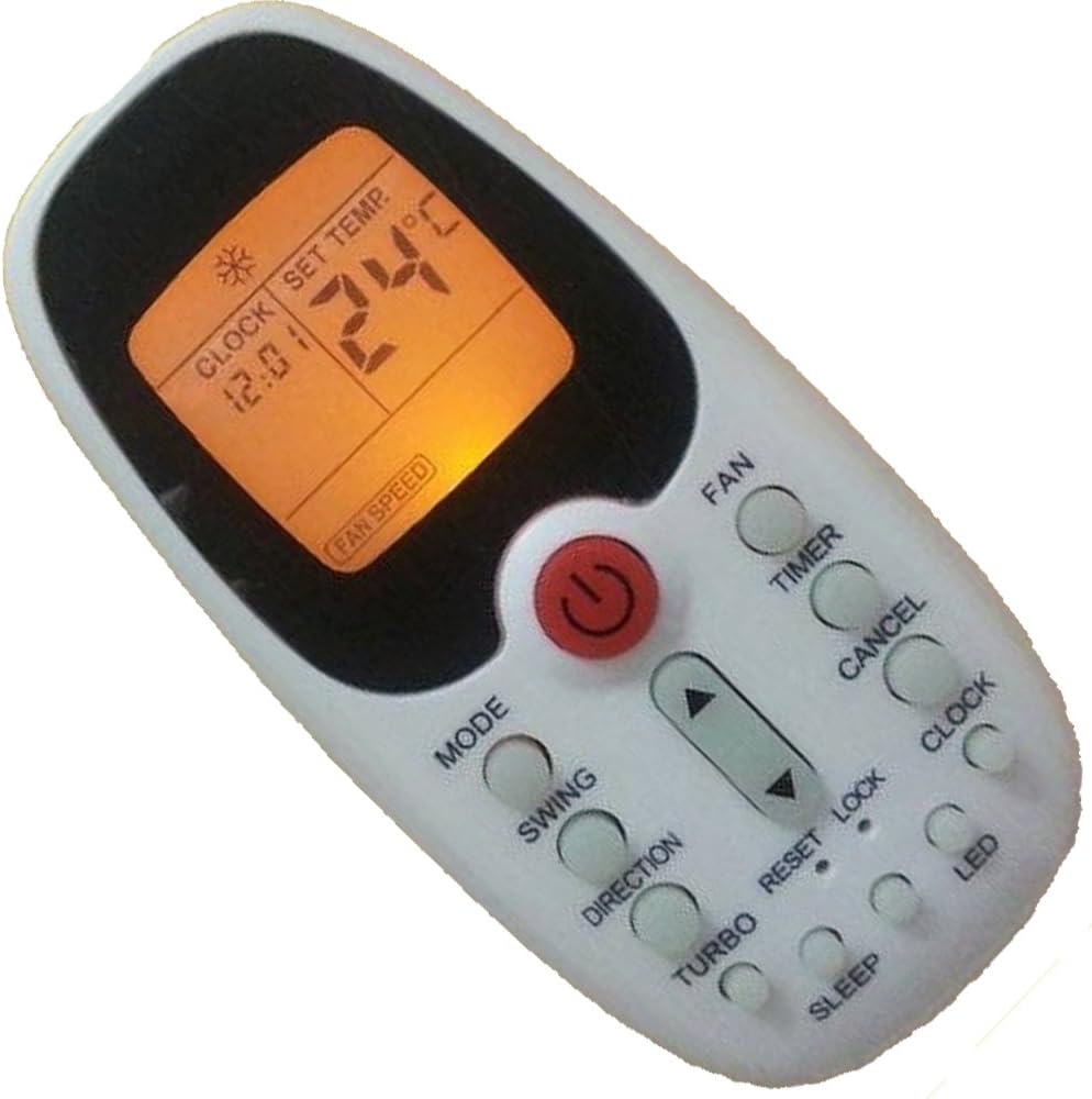 Generic Mando a distancia de aire acondicionado de repuesto para Midea Komeco Zamil Cooline R06bge R06bgce