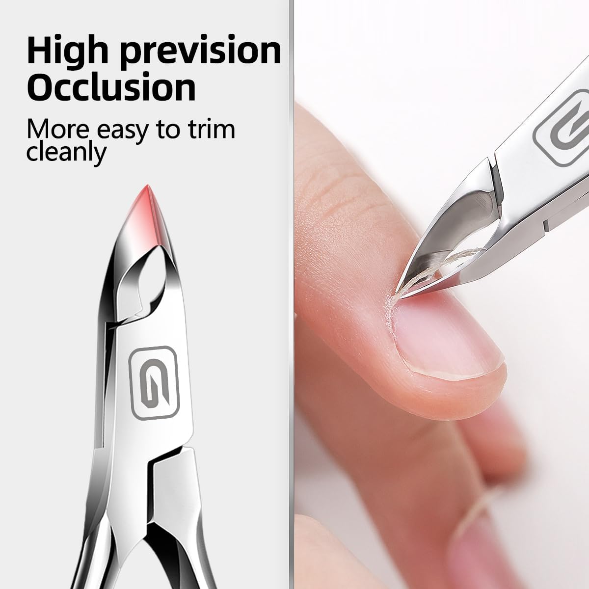 Cortador de cutículas de 34 mandíbula extremadamente afilado para cutículas, tijeras de acero inoxidable, cortador de pedicura, herramienta de