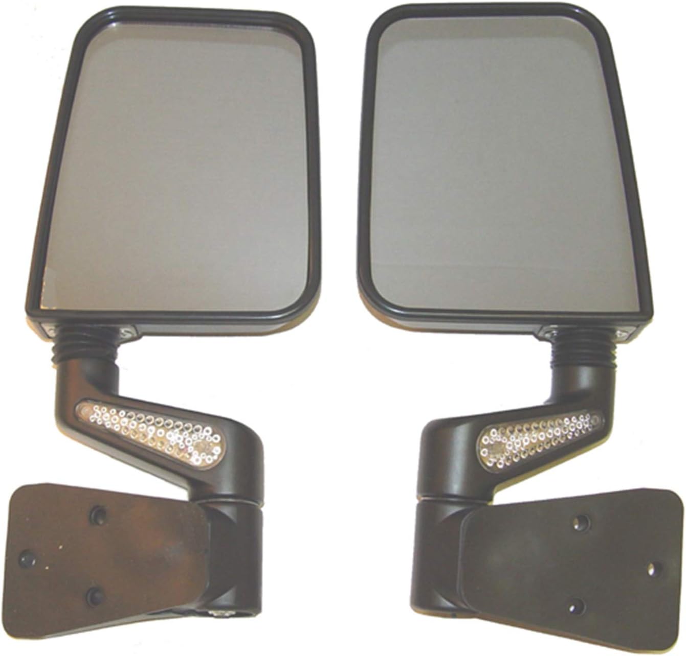 Rugged Ridge Kit de espejos de puerta, intermitentes LED, calefactables, negro  11015.20  Compatible con Jeep Wrangler YJTJ 1987-2002