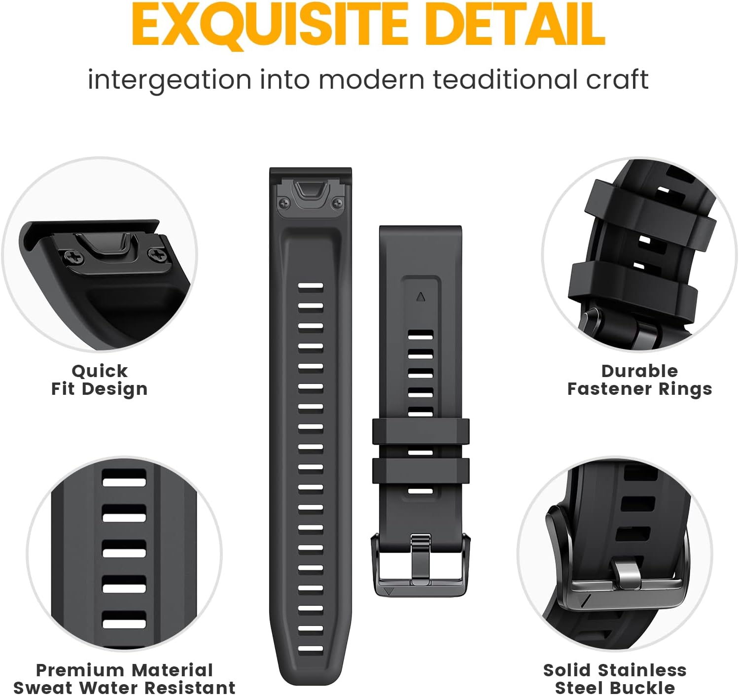 NotoCity Para Fenix 7S Band 0.787 in Fenix 7S6S5S Quickfit Watch Band Fenix 5S Plus Pulsera de silicona Fenix 6S pro Sports Smartwatch Band